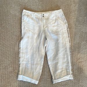 INC linen Capri pants
